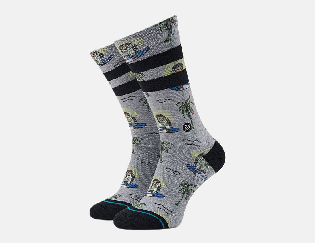 Stance Surfin Monkey Socke- Grey Grau Bild 1