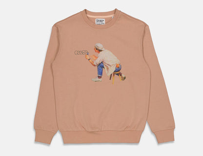 The Loose Company Tattoo Crewneck - Brown - Blowout Skateshop