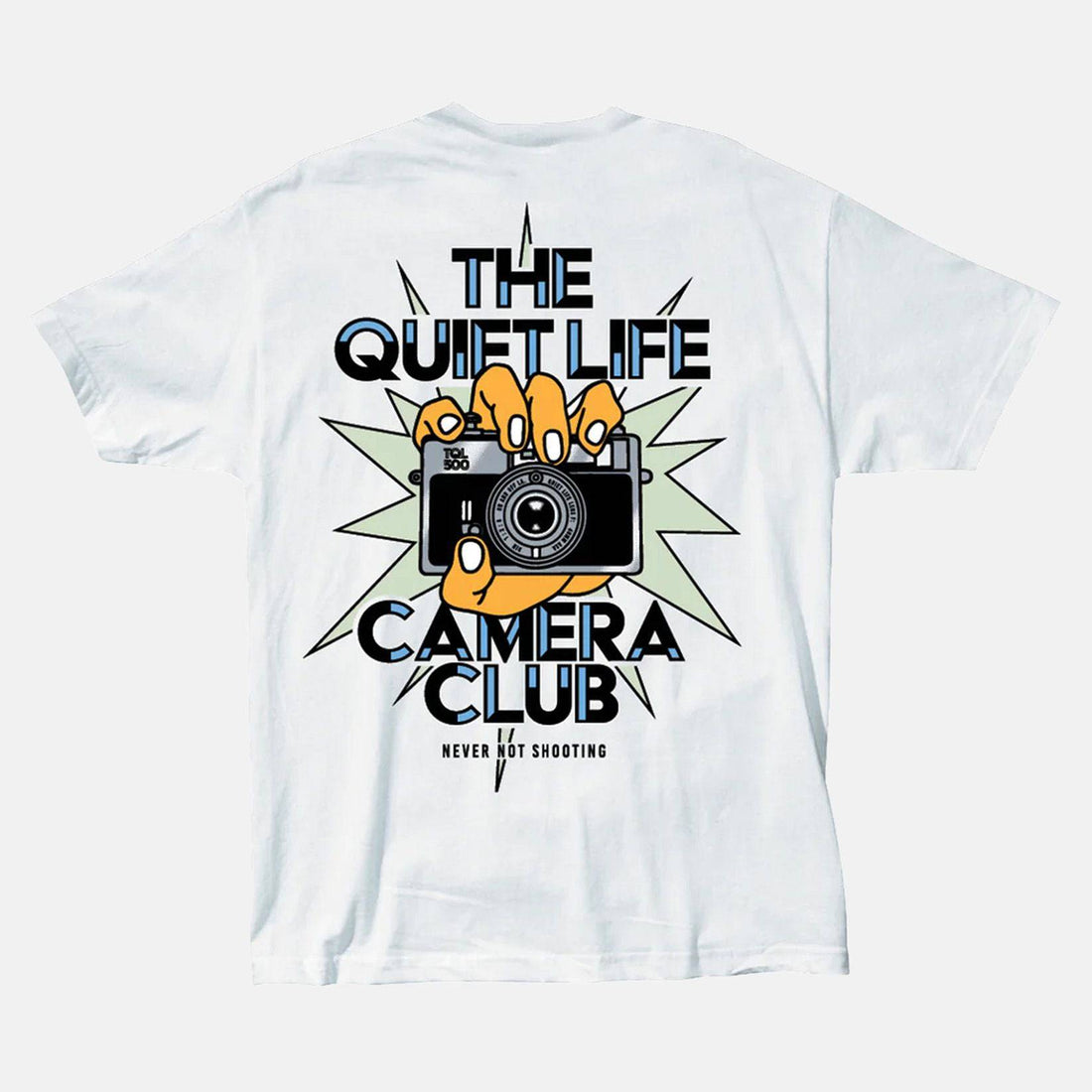 The Quiet Life Camera Club Burst T-Shirt - White - Blowout Skateshop