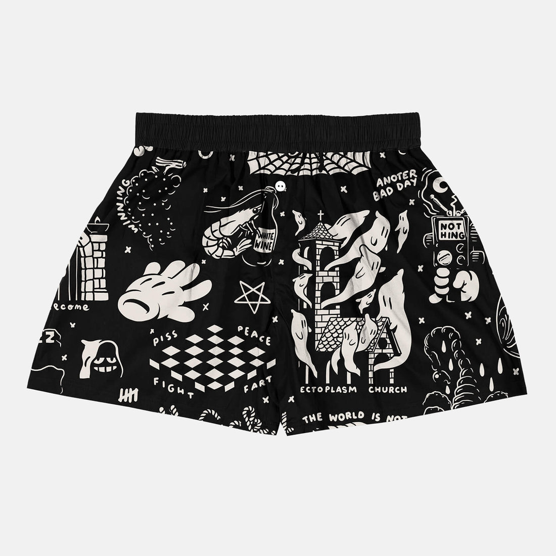 The Dudes Flashy Pattern Boxershort - Black Schwarz Bild 1