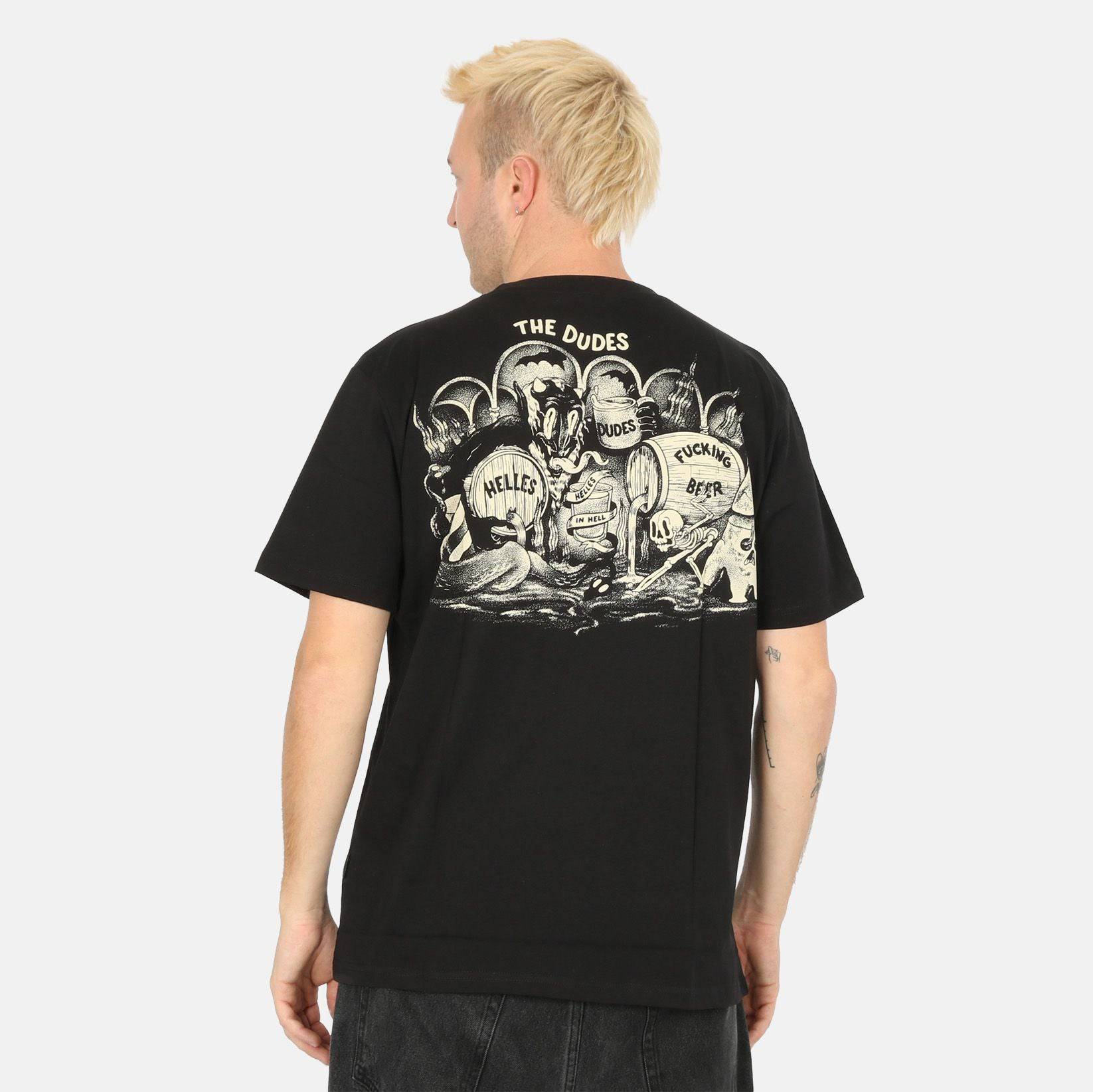 The Dudes Helles in Hell T-Shirt - Black Bild 1