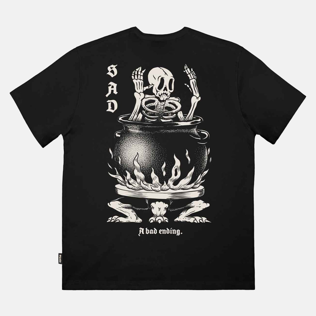 The Dudes Sad Front Classic T-Shirt - Black Black Bild 1