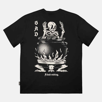The Dudes Sad Front Classic T-Shirt - Black Black Bild 1