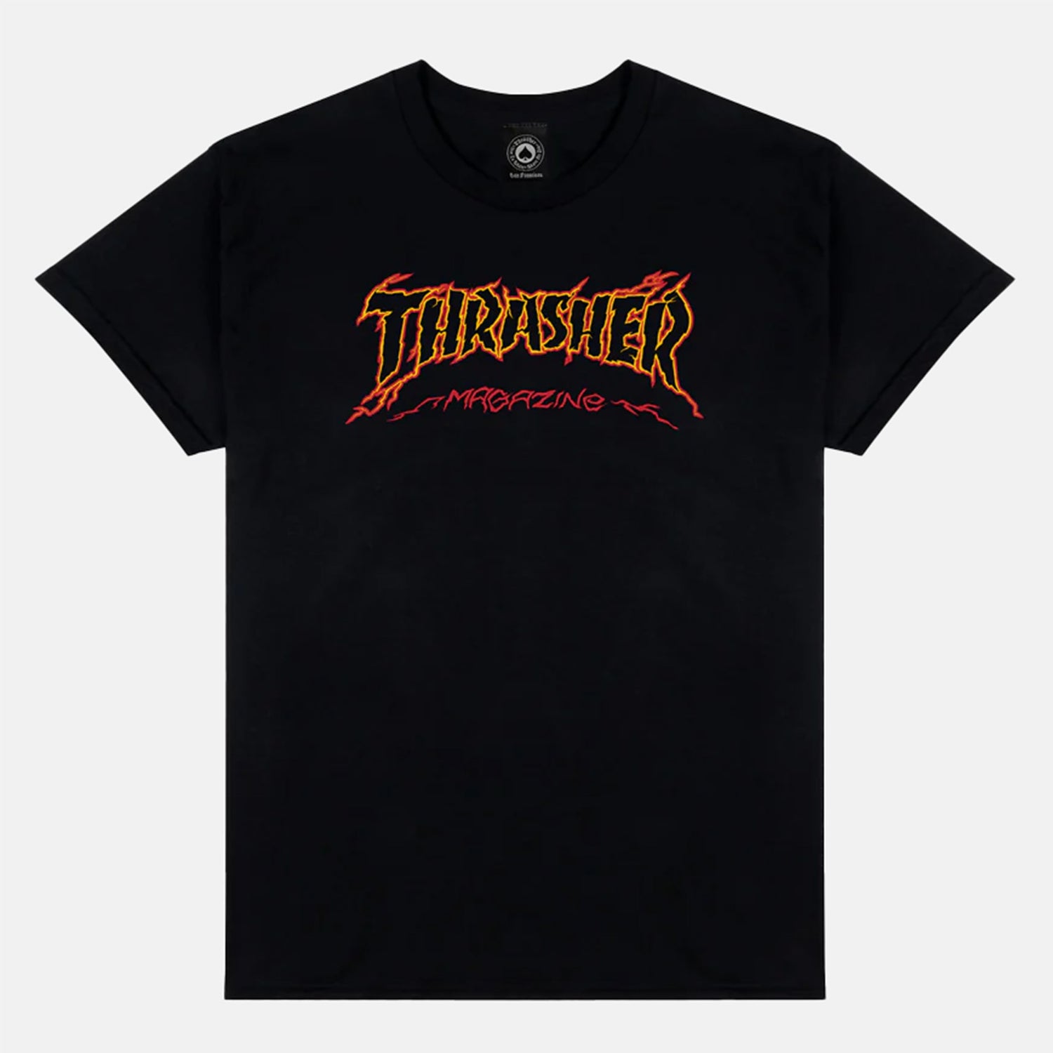 Thrasher Cracked T-Shirt - Black Schwarz Bild 1