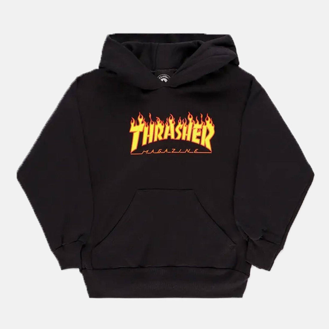 Thrasher Flame Kids Hoodie - Black Schwarz Bild 1