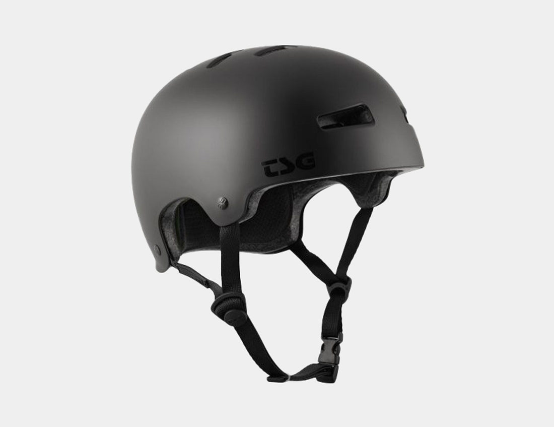 TSG Evolution Solid Colors Helm - Satin Dark Black Bild 1