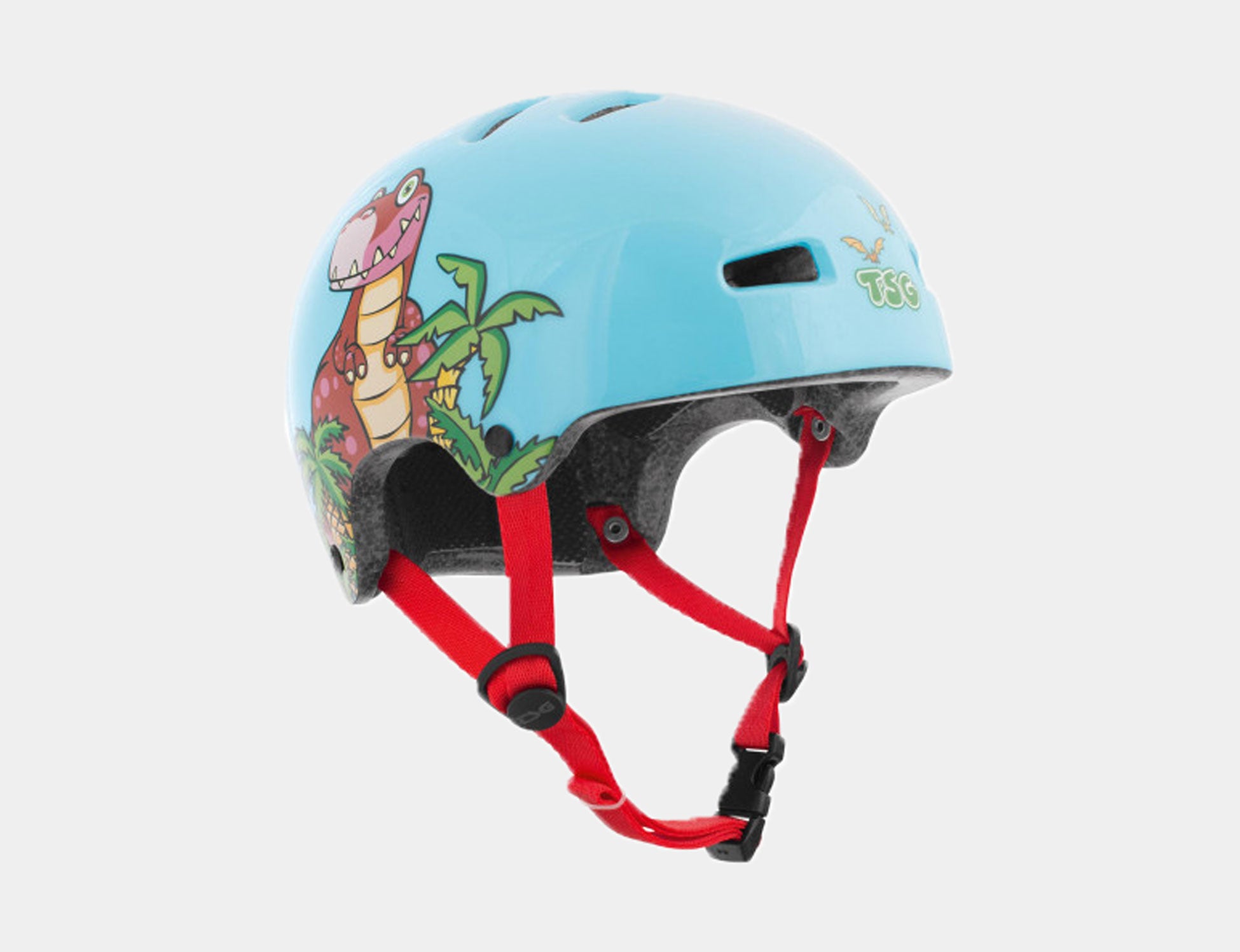 TSG Nipper Mini Graphic Design Kids Helm - Dinosaur Mehrfarbig Bild 1