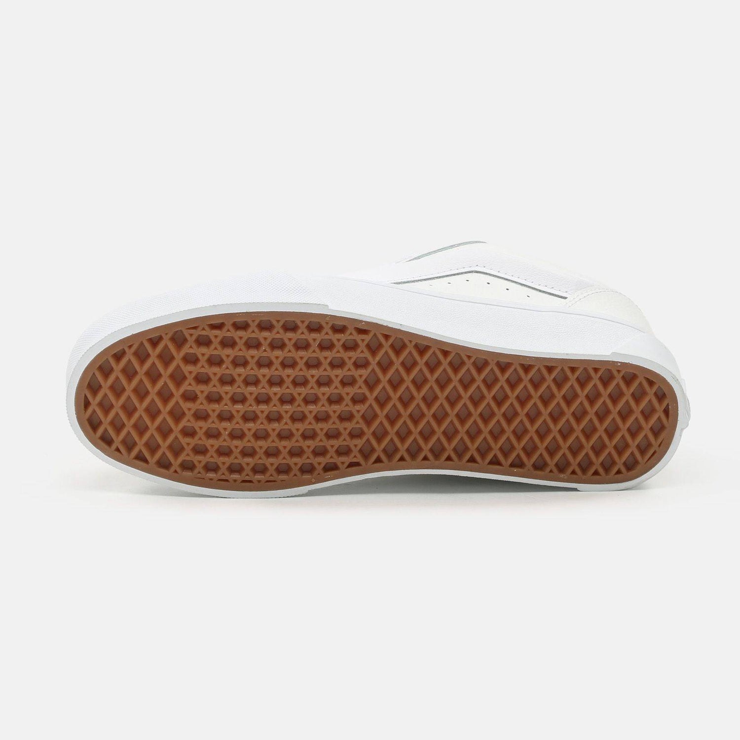 VANS Knu Skool Leather Sneaker - White - Blowout Skateshop