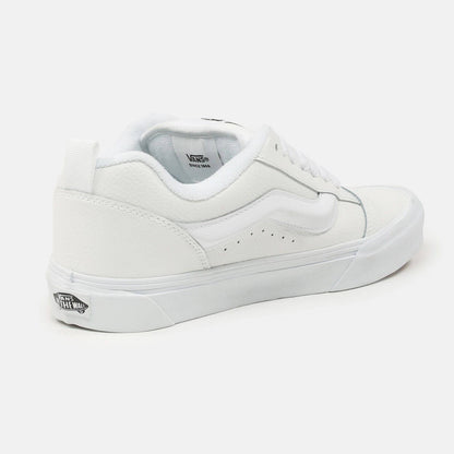 VANS Knu Skool Leather Sneaker - White - Blowout Skateshop