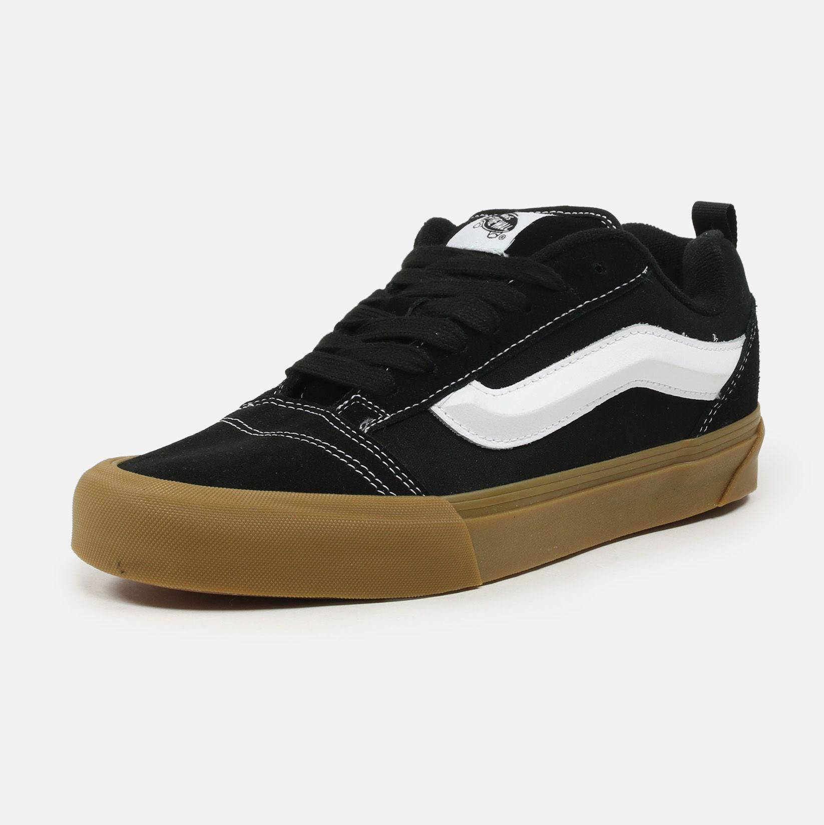 VANS Knu Skool Sneaker - Black / Gum - Blowout Skateshop