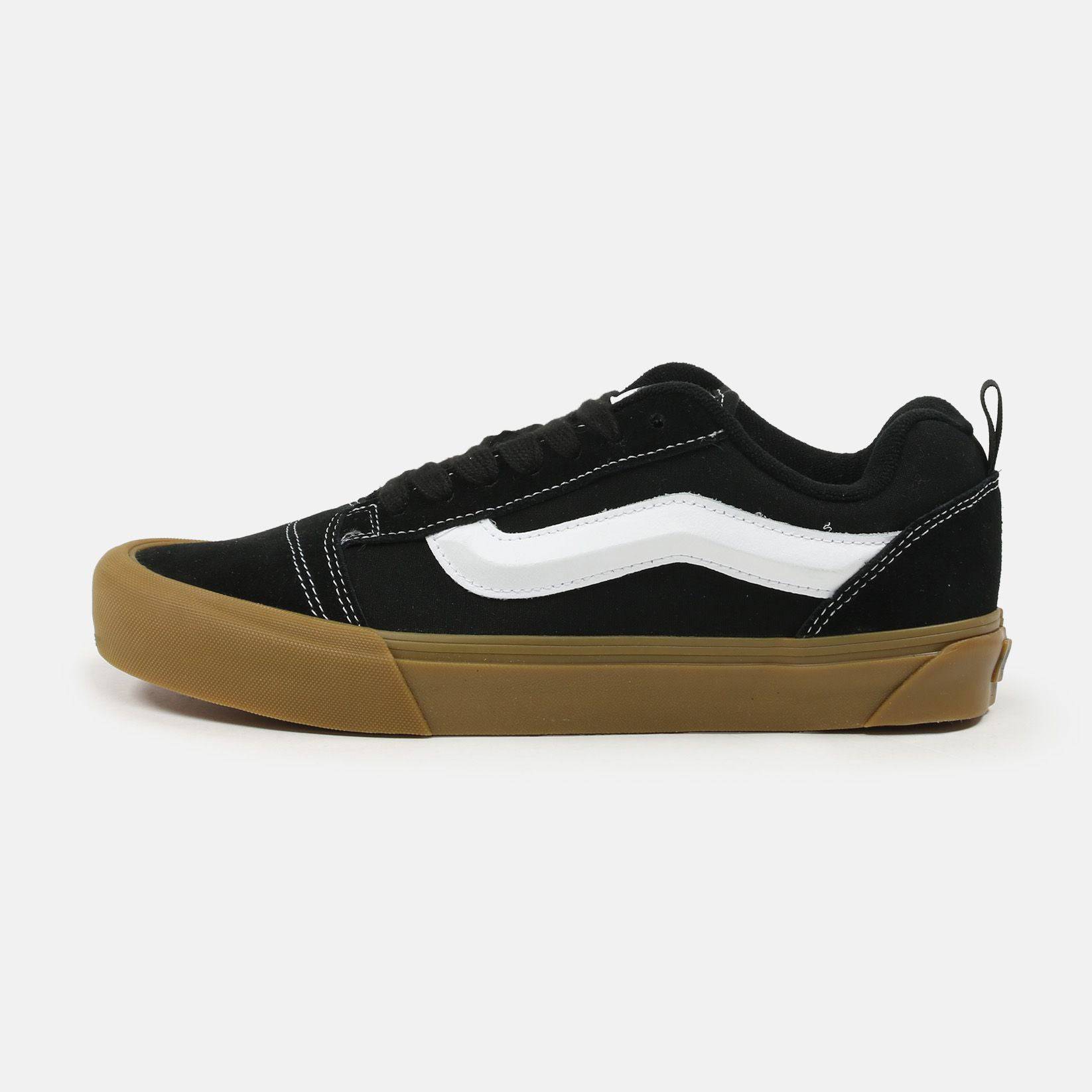 VANS Knu Skool Sneaker - Black / Gum - Blowout Skateshop