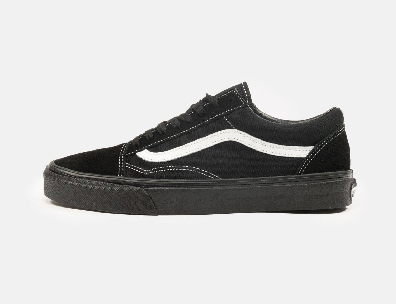 VANS Old Skool (Suede/Canvas) - Black / Black - Blowout Skateshop