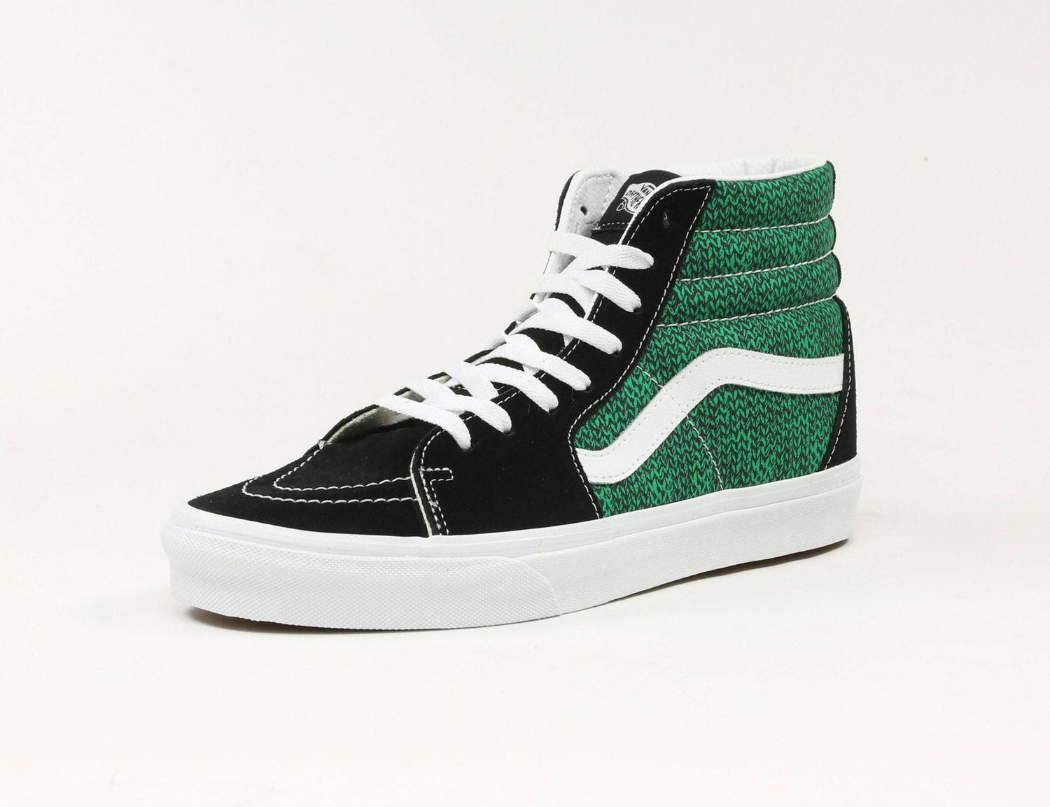 VANS Sk8-Hi Sweater Weather Sneaker - Black / Green - Blowout Skateshop