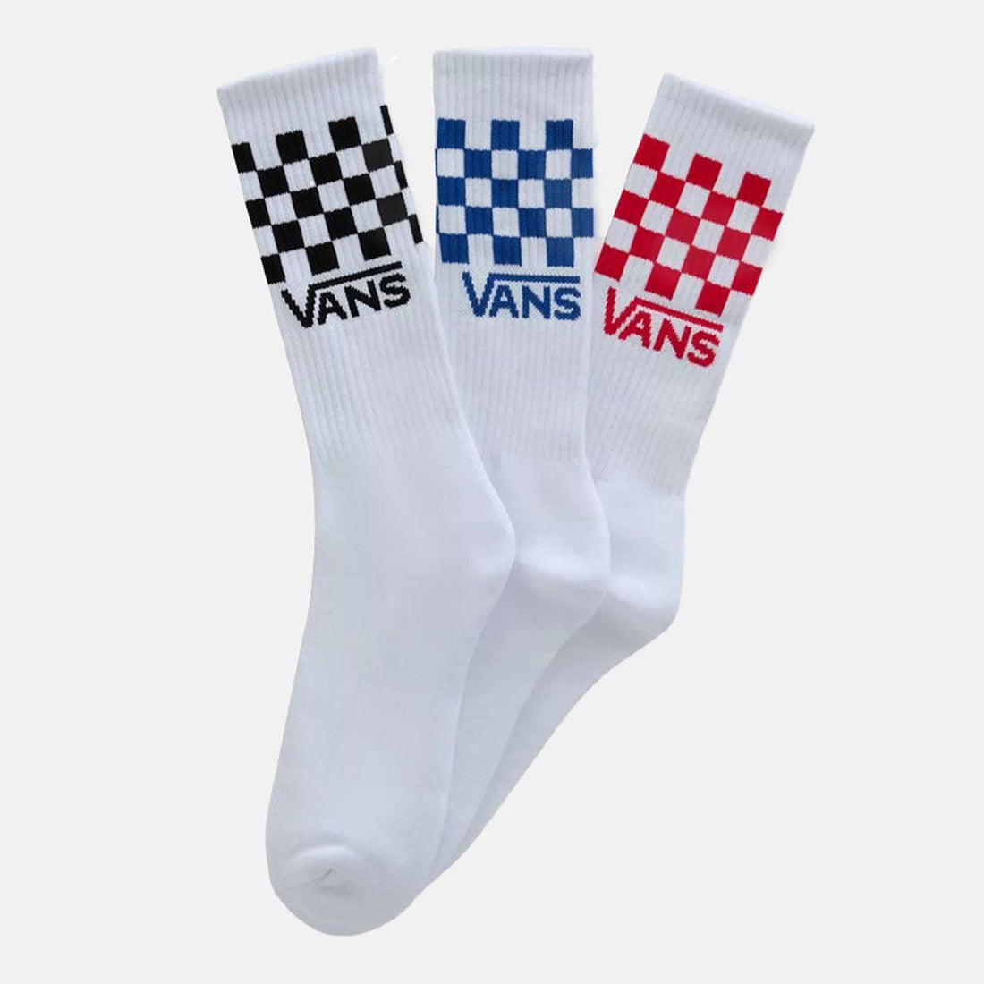VANS Classic Check Crew Socks - White Bild 1