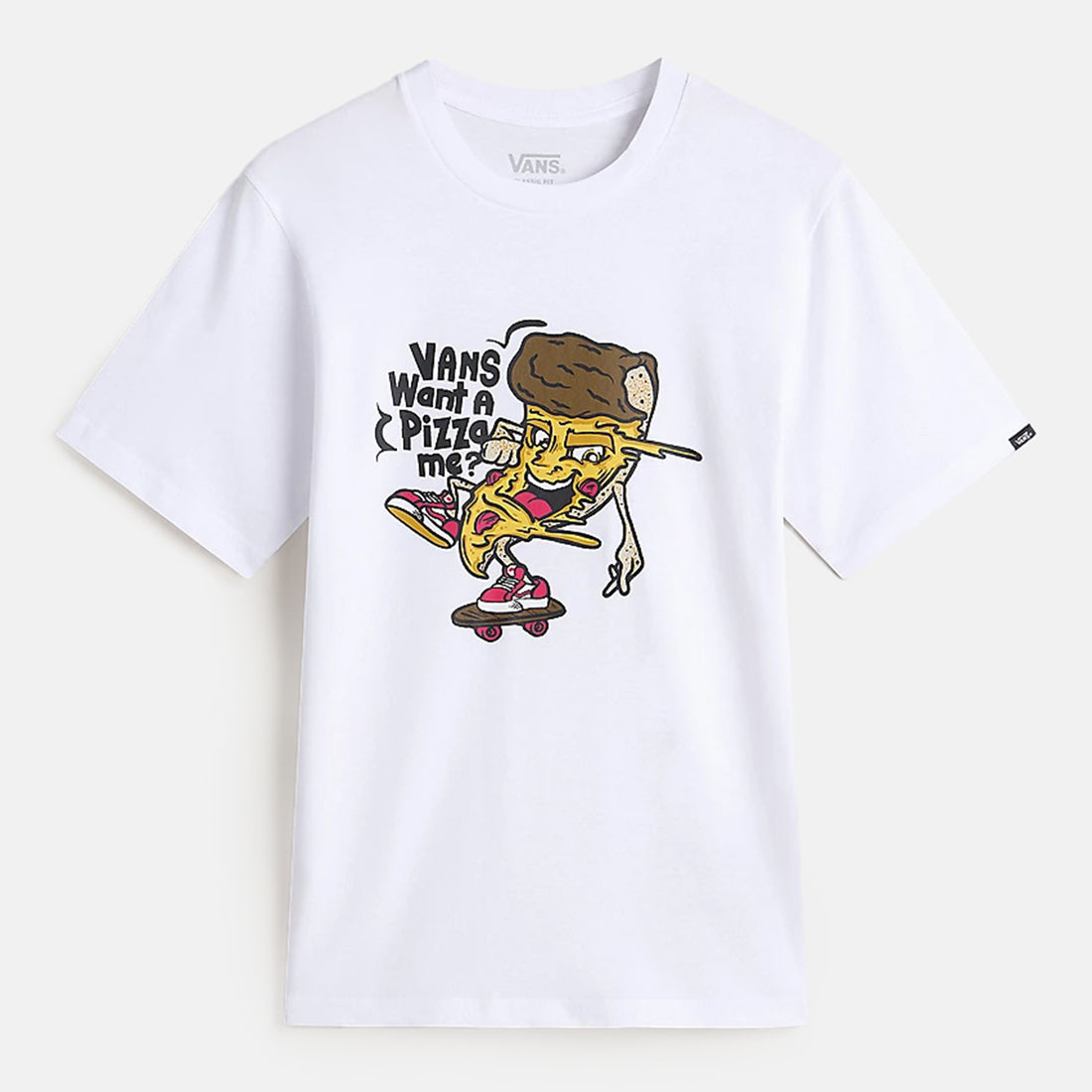VANS Kids Pizza Me T-Shirt - White Weiß Bild 1