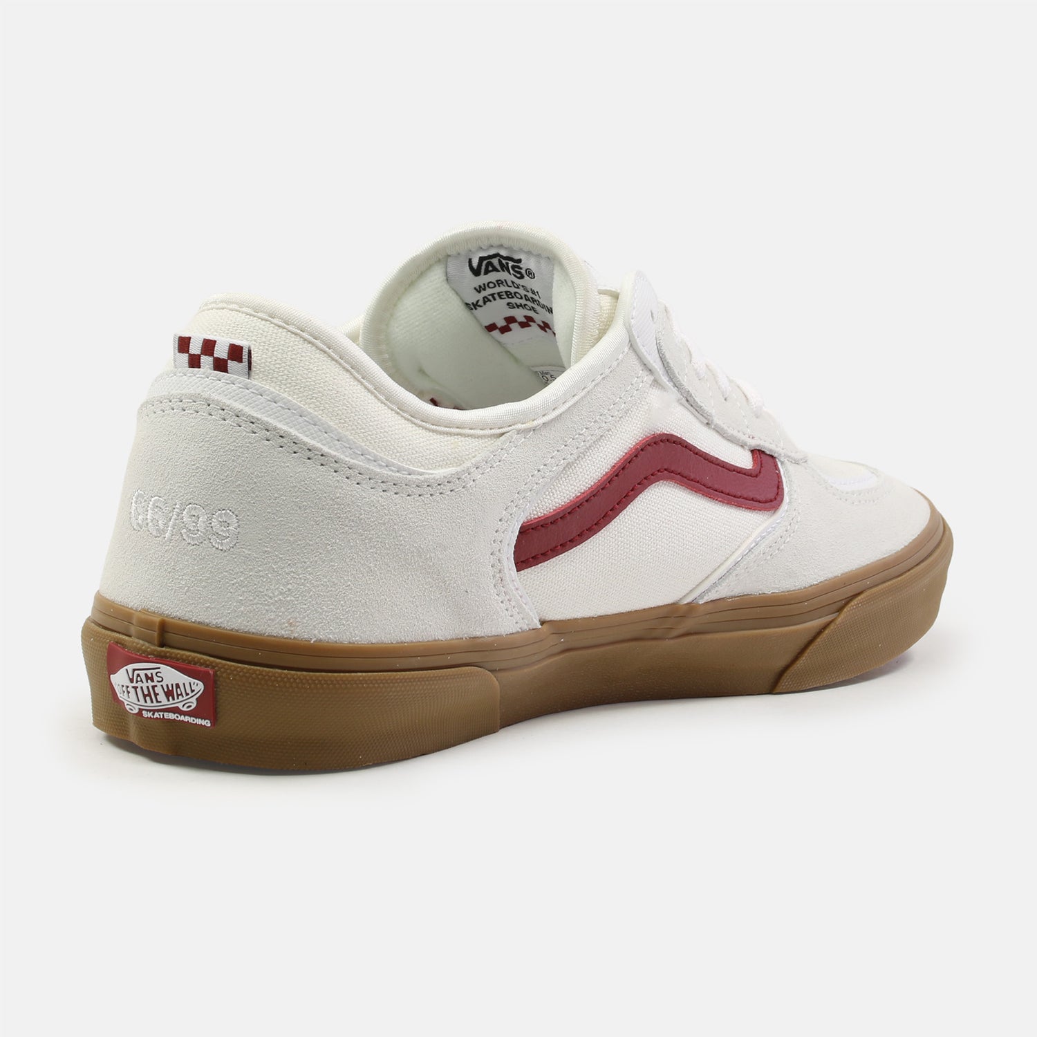 VANS Skate Rowley Sneaker - Red / White / Gum Weiß Bild 3