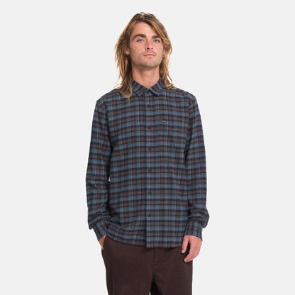 Volcom Caden Plaid Hemd - Raisin, Vorderansicht
