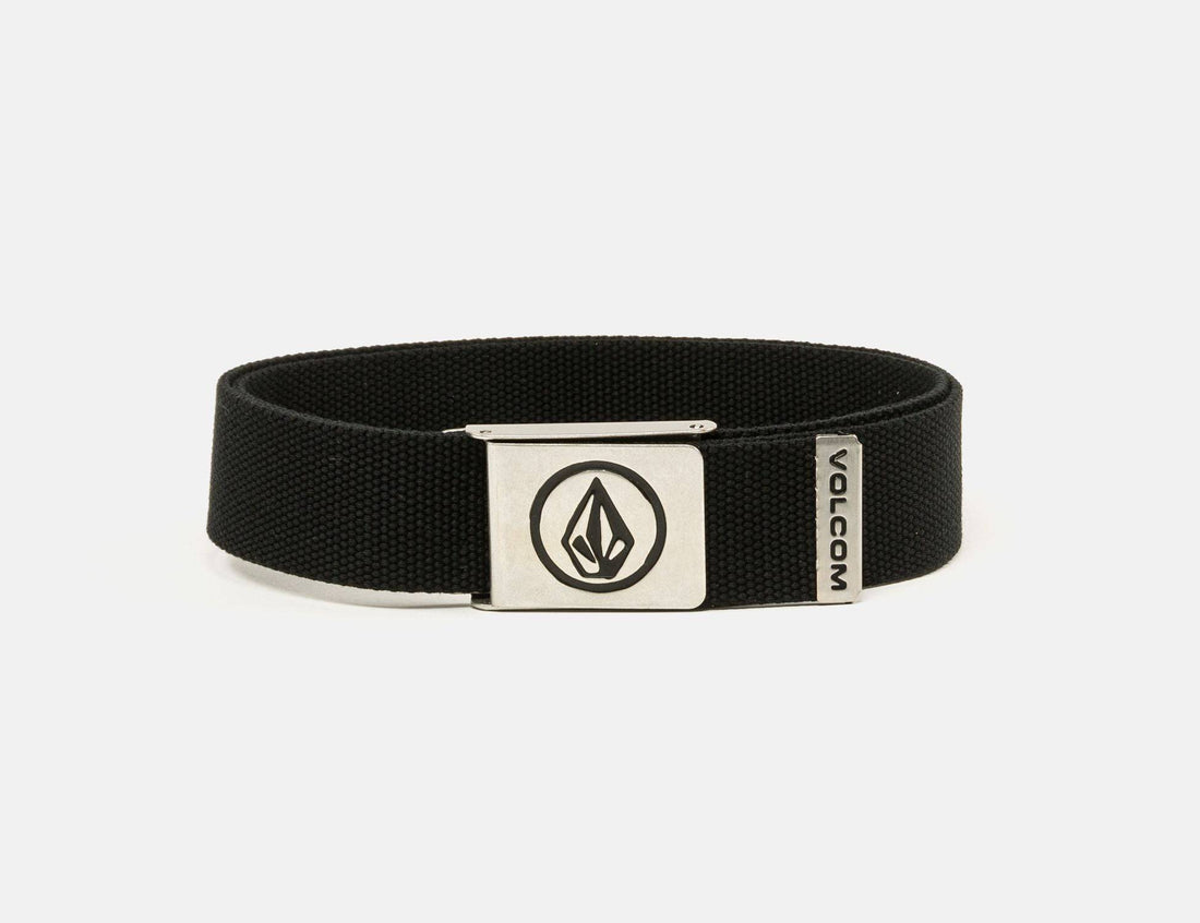 Volcom Circle Web Belt - Black - Blowout Skateshop