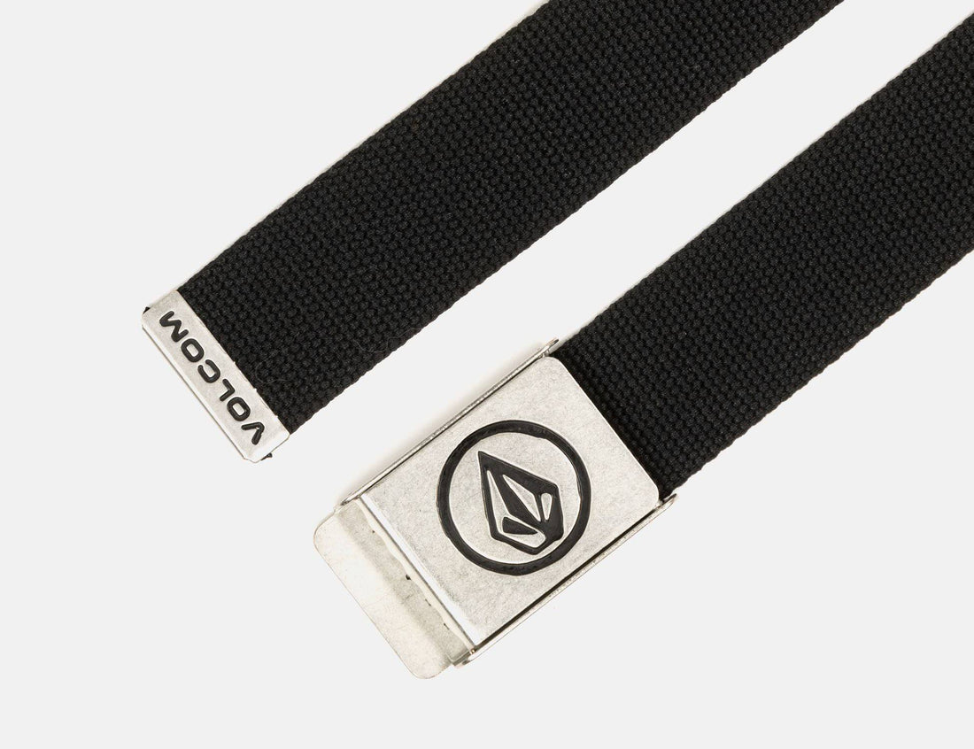 Volcom Circle Web Belt - Black - Blowout Skateshop