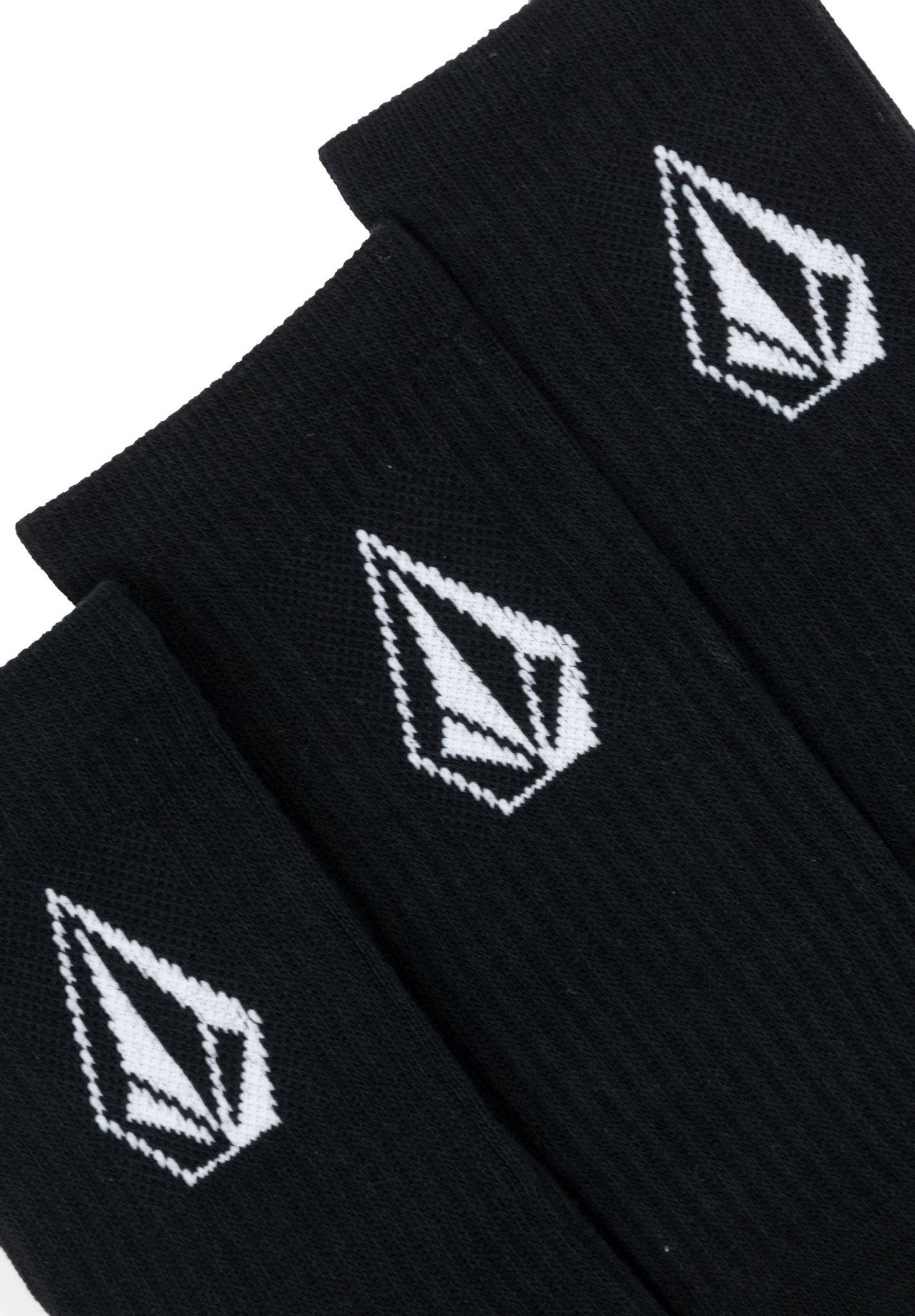 Volcom Full Stone 3-Pack Socke - Black - Blowout Skateshop