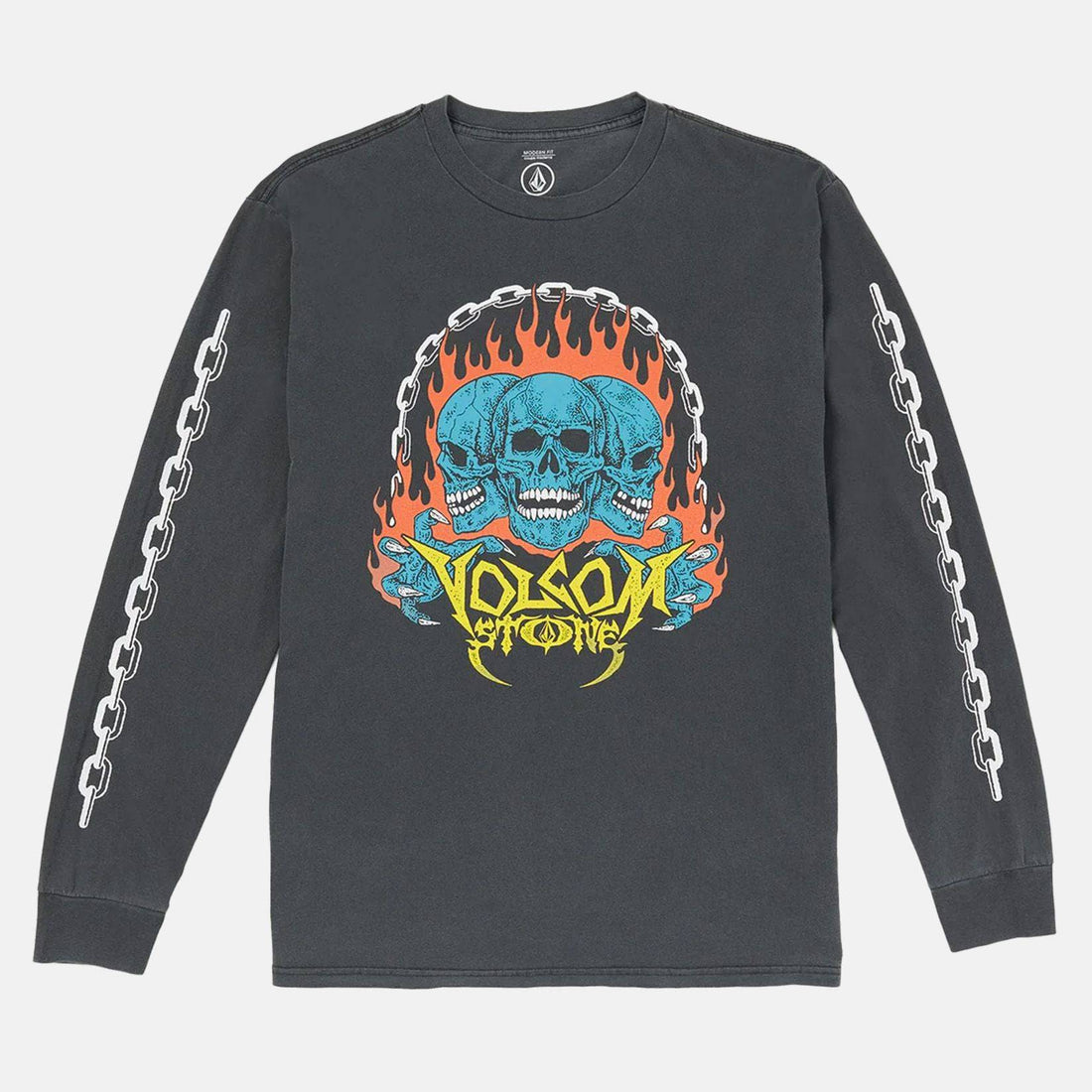 Volcom Hot Headed Longsleeve - Stealth - Blowout Skateshop