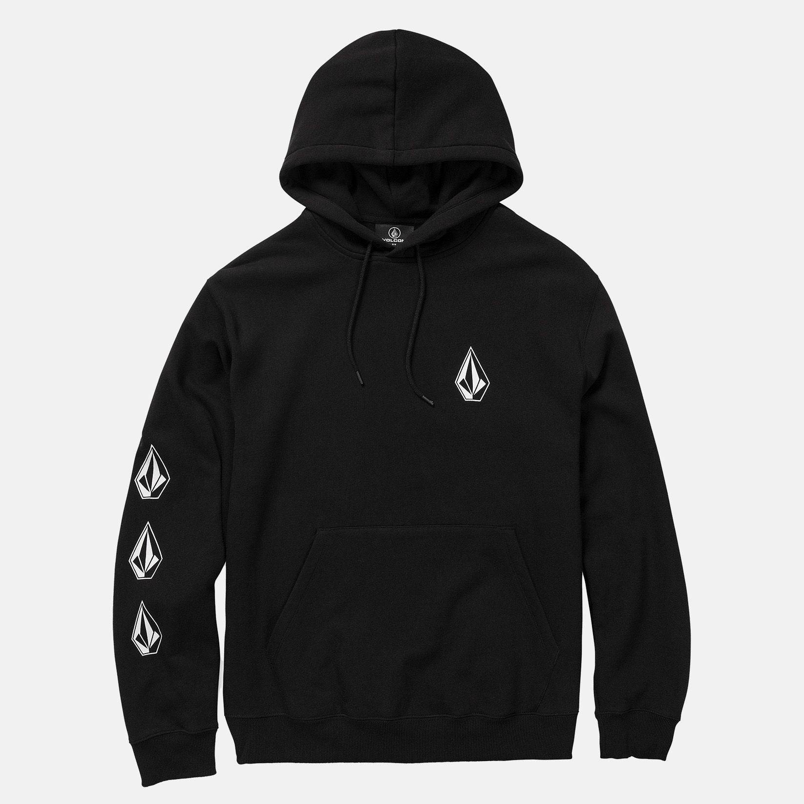 Volcom Iconic Stone Hoodie - Black - Blowout Skateshop