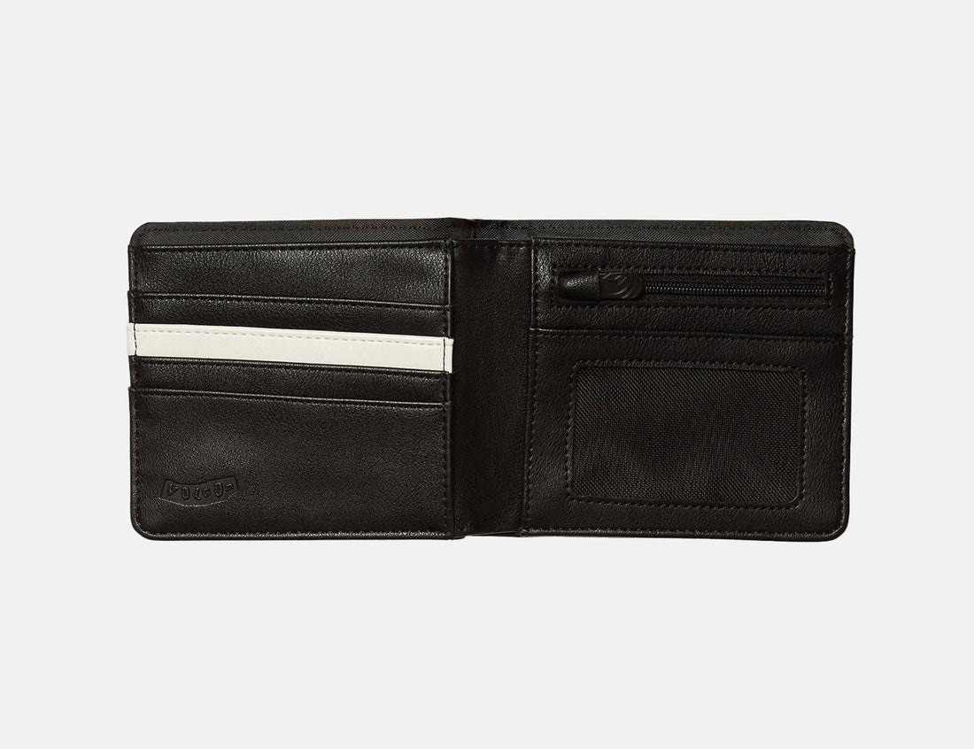 Volcom Slim Stone Large Wallet - Black - Blowout Skateshop