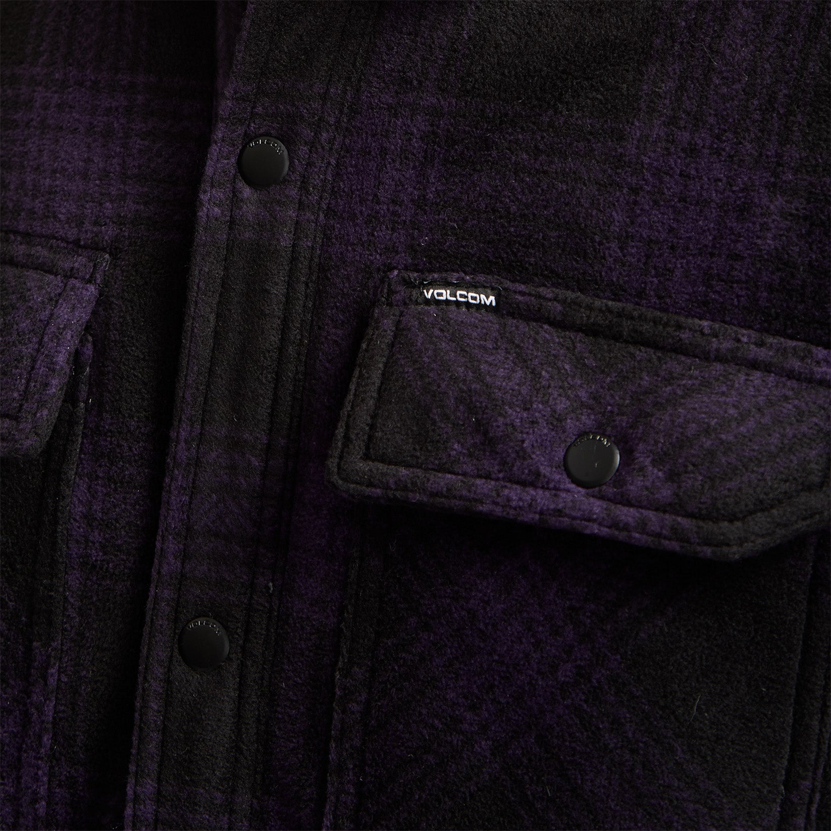 Volcom Bowered Fleece Hemd - Deep Purple Lila Bild 3