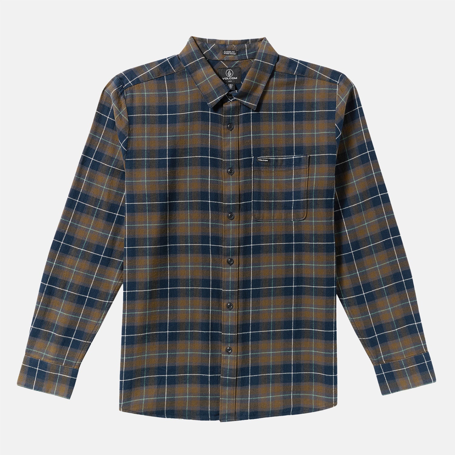 Volcom Caden Plaid Hemd - Navy Blau Bild 1