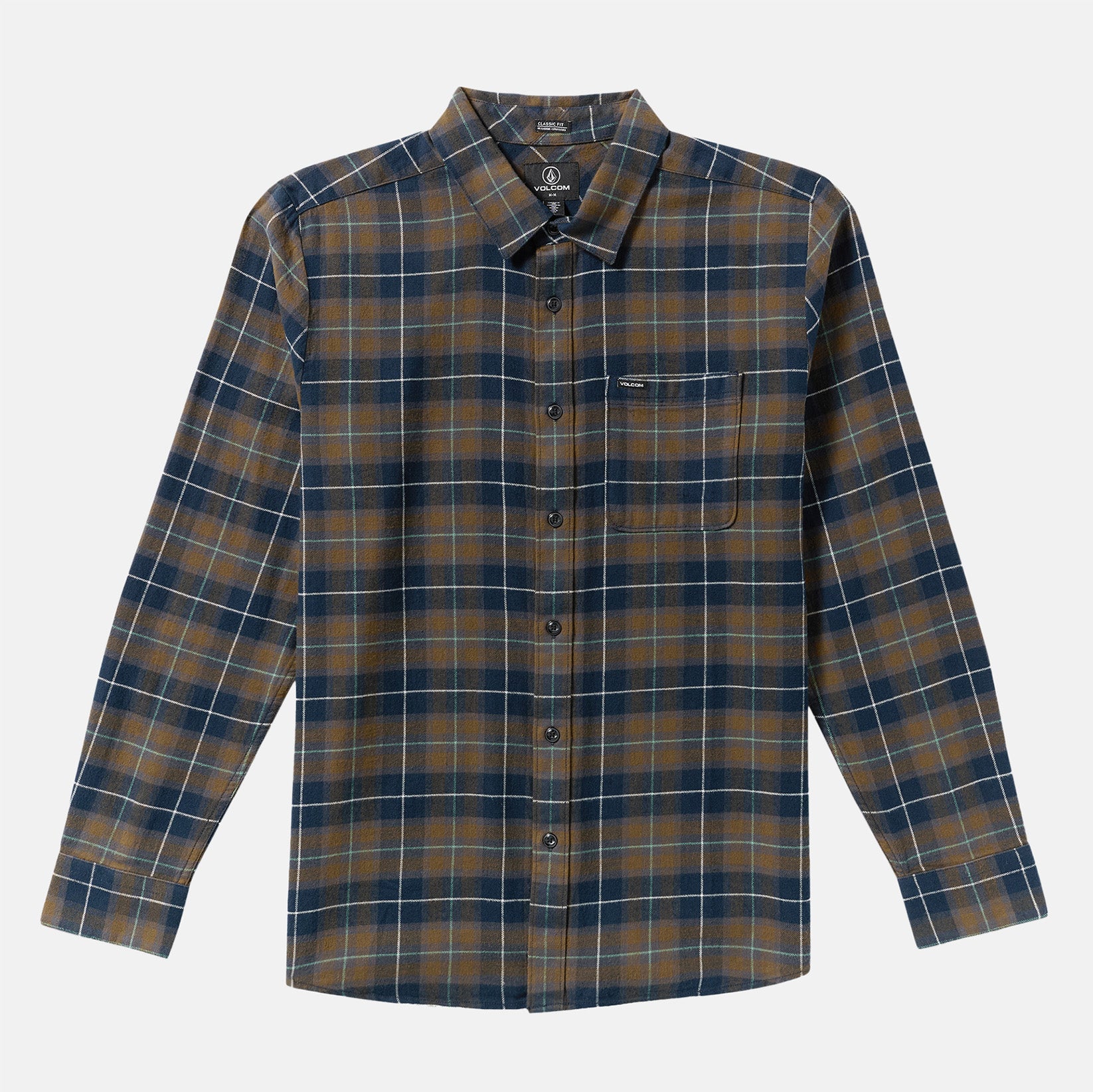 Volcom Caden Plaid Hemd - Navy Blau Bild 1