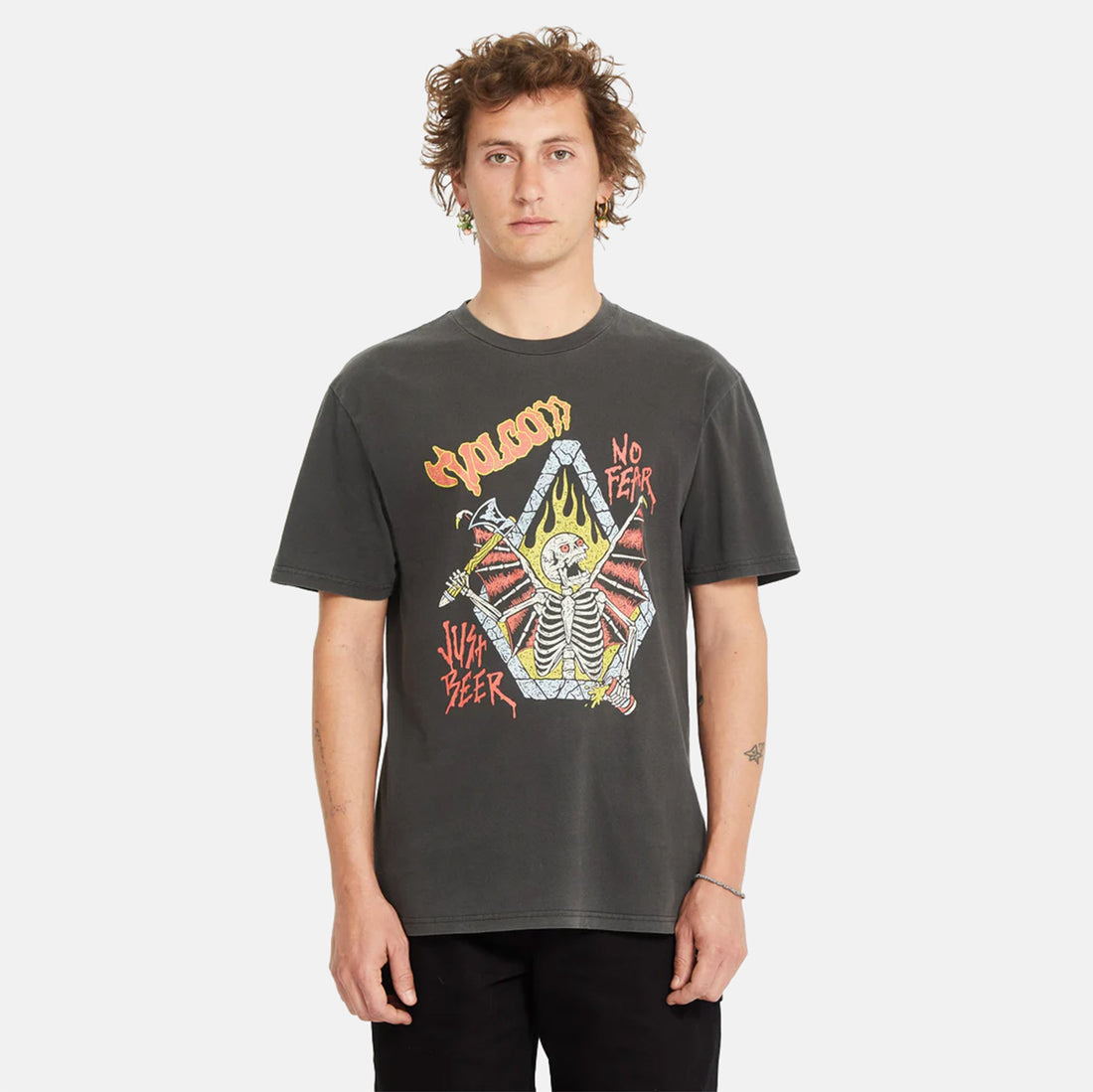 Volcom Just Beer T-Shirt - Black Bild 1
