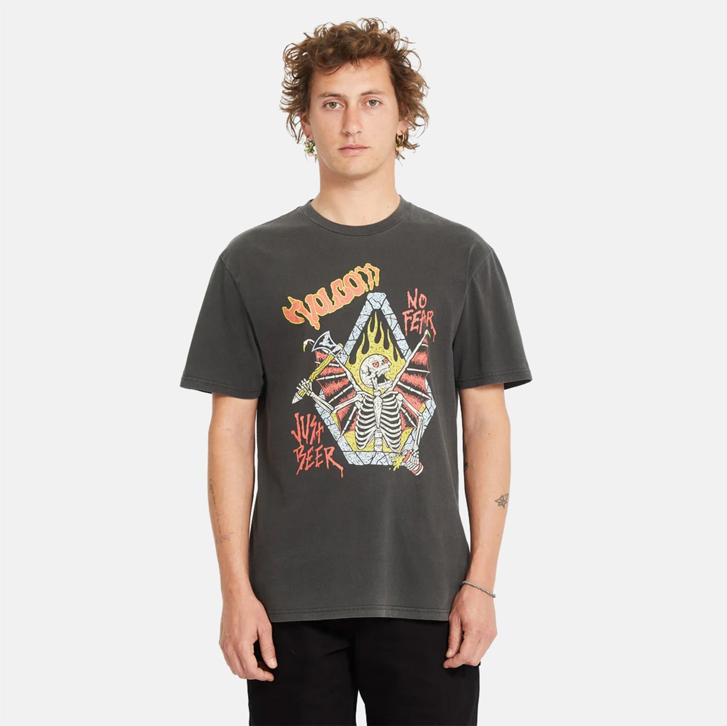 Volcom Just Beer T-Shirt - Black Schwarz Bild 1