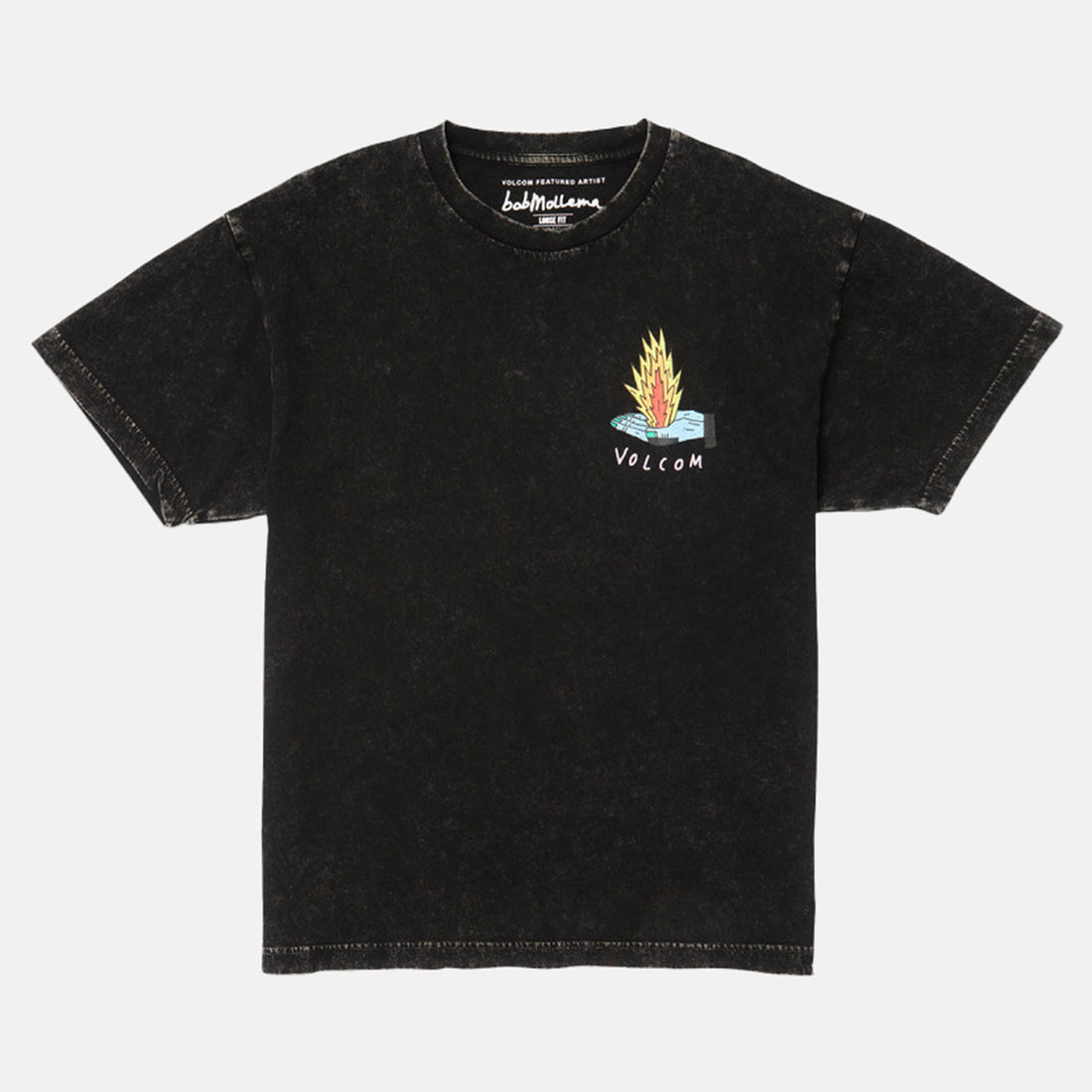 Volcom Kids Bob M Longsleeve - Washed Black Schwarz Bild 2