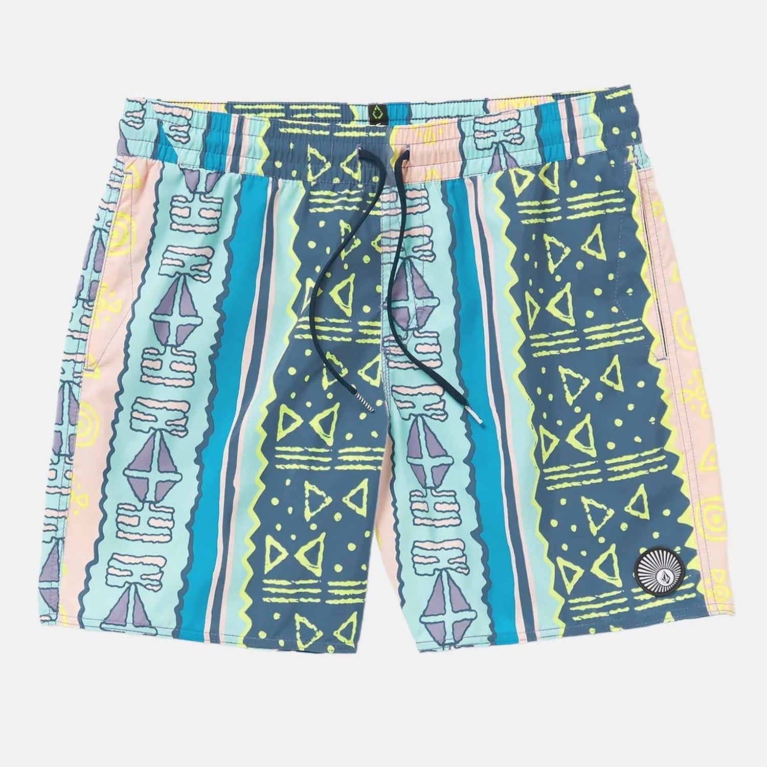 Volcom Lido Print Trunk 17 - Crete Blue Blau Bild 1