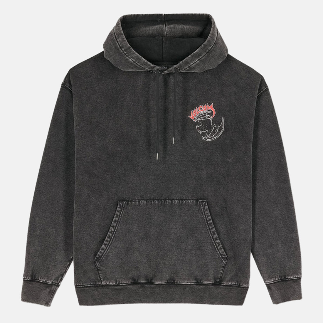 Volcom Nightwasher Hoodie - Light Acid Black Schwarz Bild 2