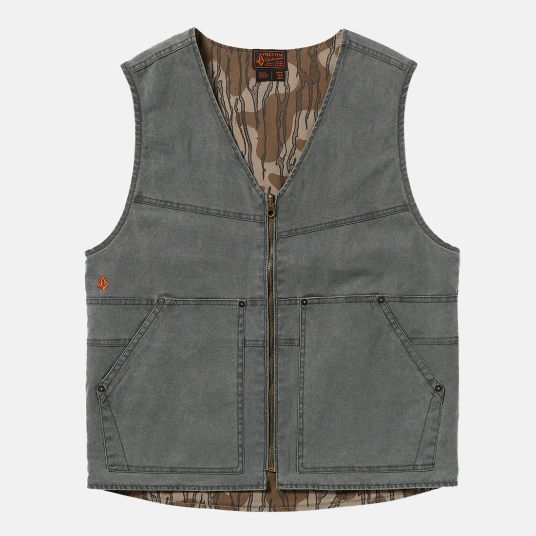 Volcom Operators Weste - Brindle Schwarz Bild 1