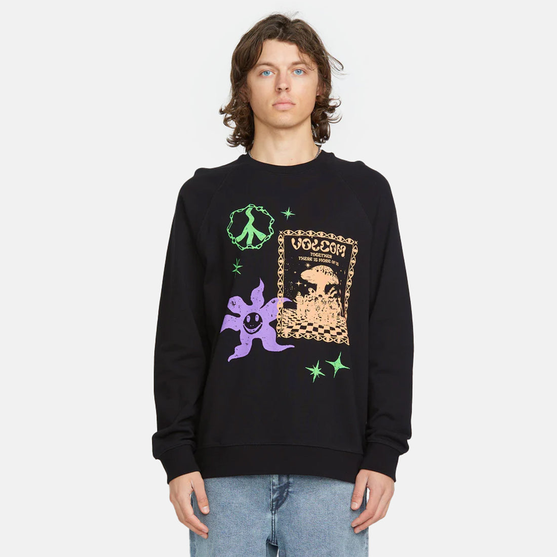 Volcom Rygalksi Crewneck - Black Schwarz Bild 1