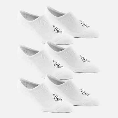 Volcom Stones No Show Socke 3Pack - White Weiß Bild 1