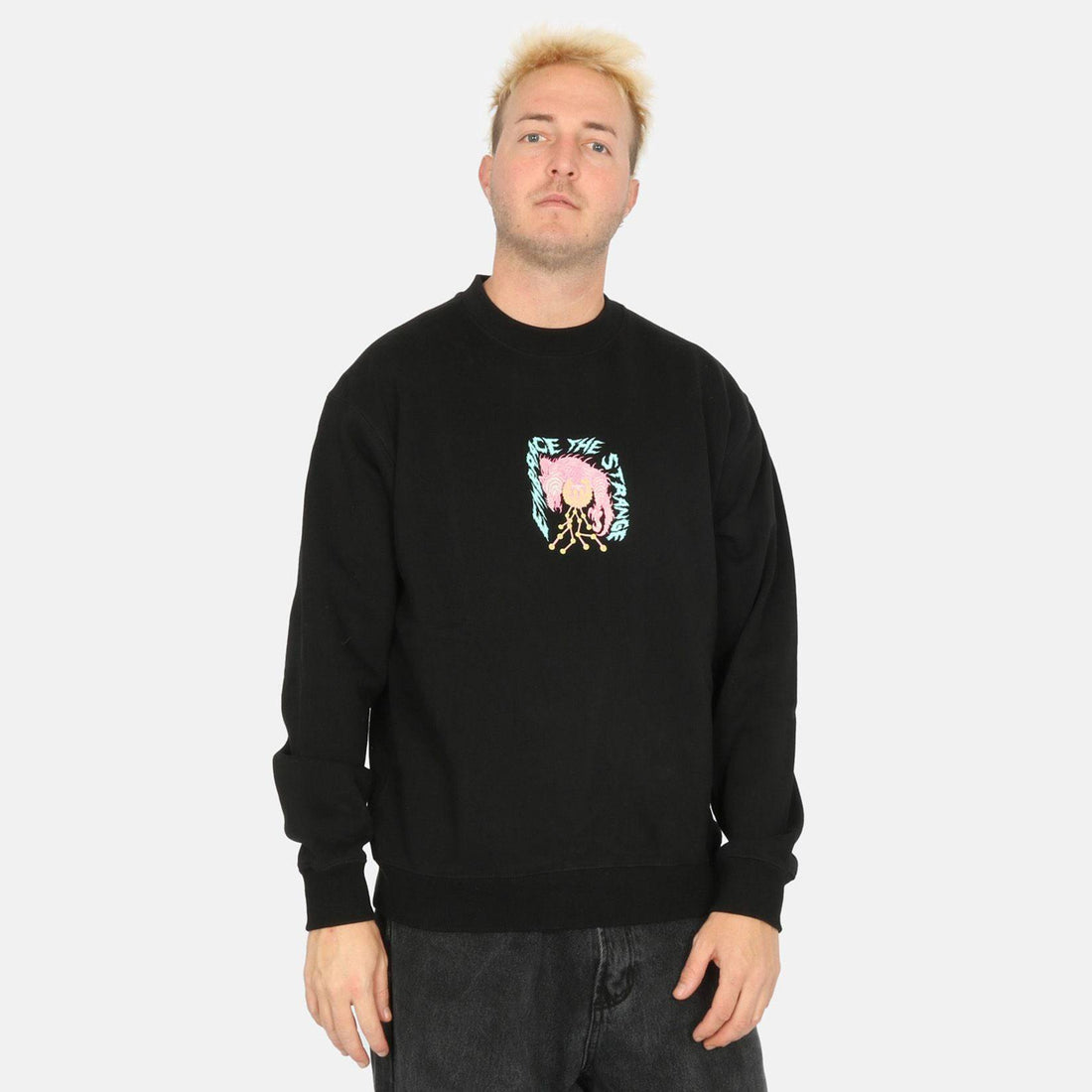 Volcom Tetsunori Fleece Crew - Black Schwarz Bild 1