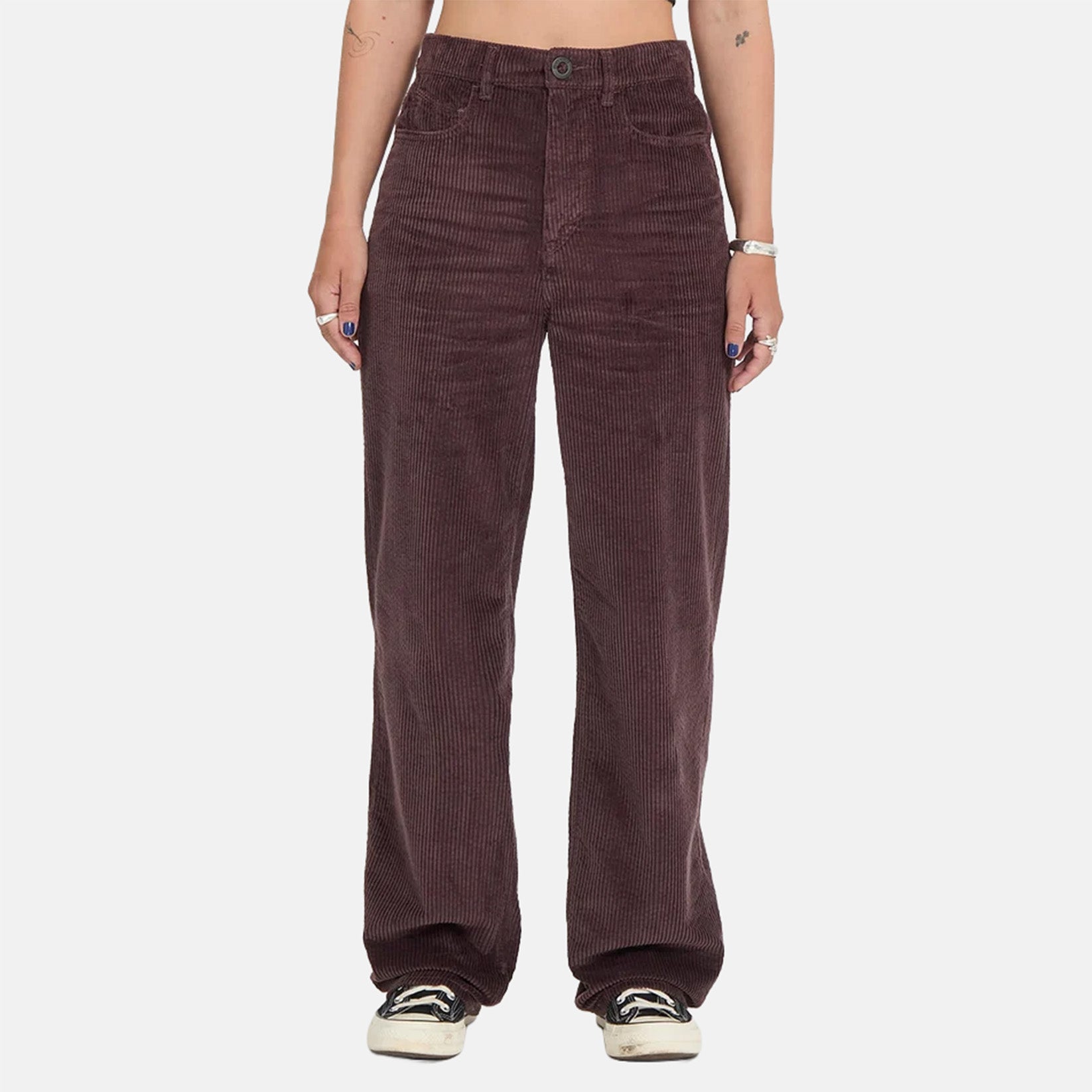 Volcom Wellow 2 Cord Pant - Raisin Rot Bild 1