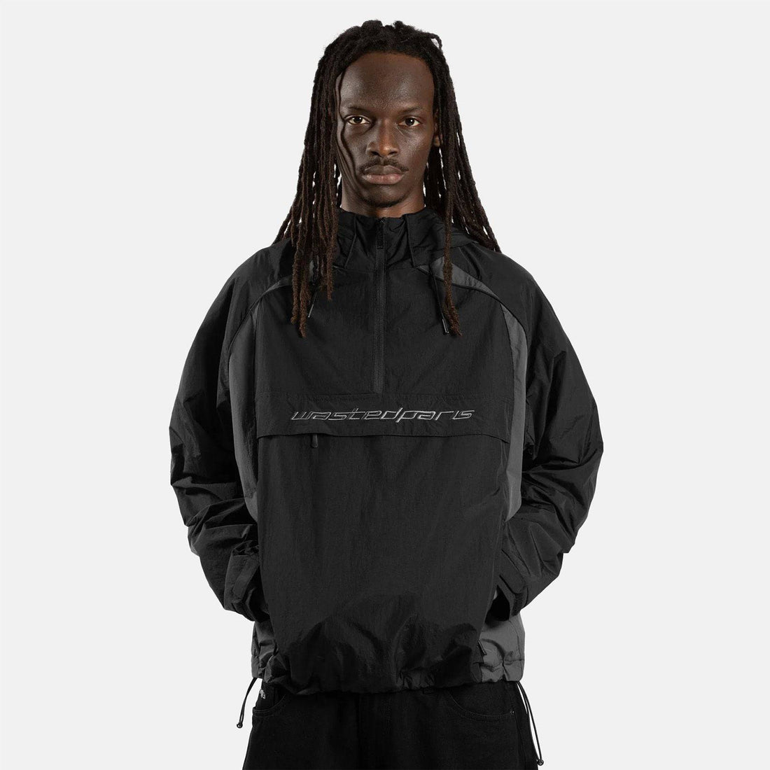 Wasted Paris Arena Windbreaker Jacke - Black - Blowout Skateshop