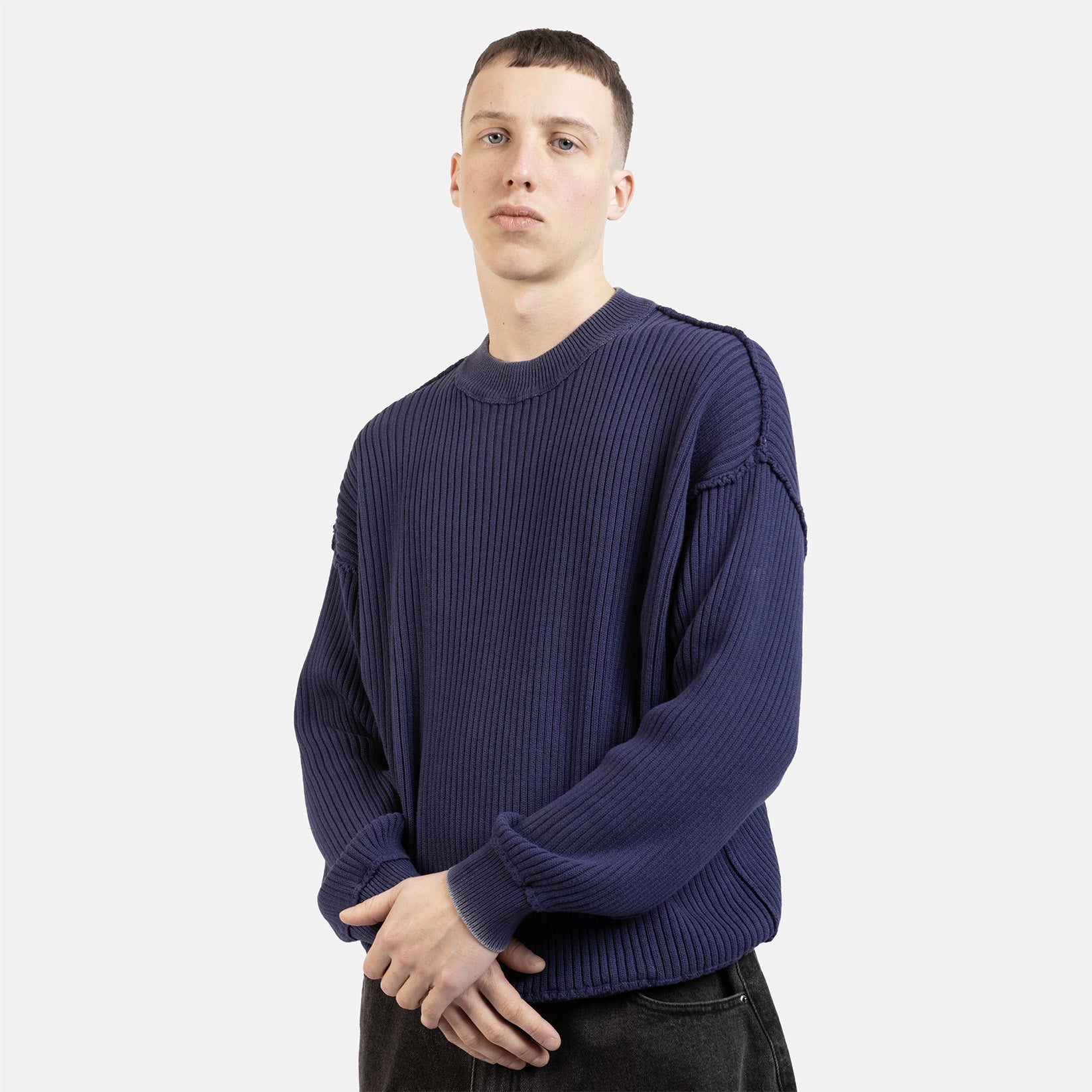 Wasted Paris Lagacy Rib Sweatshirt - Light Blue Bild 2