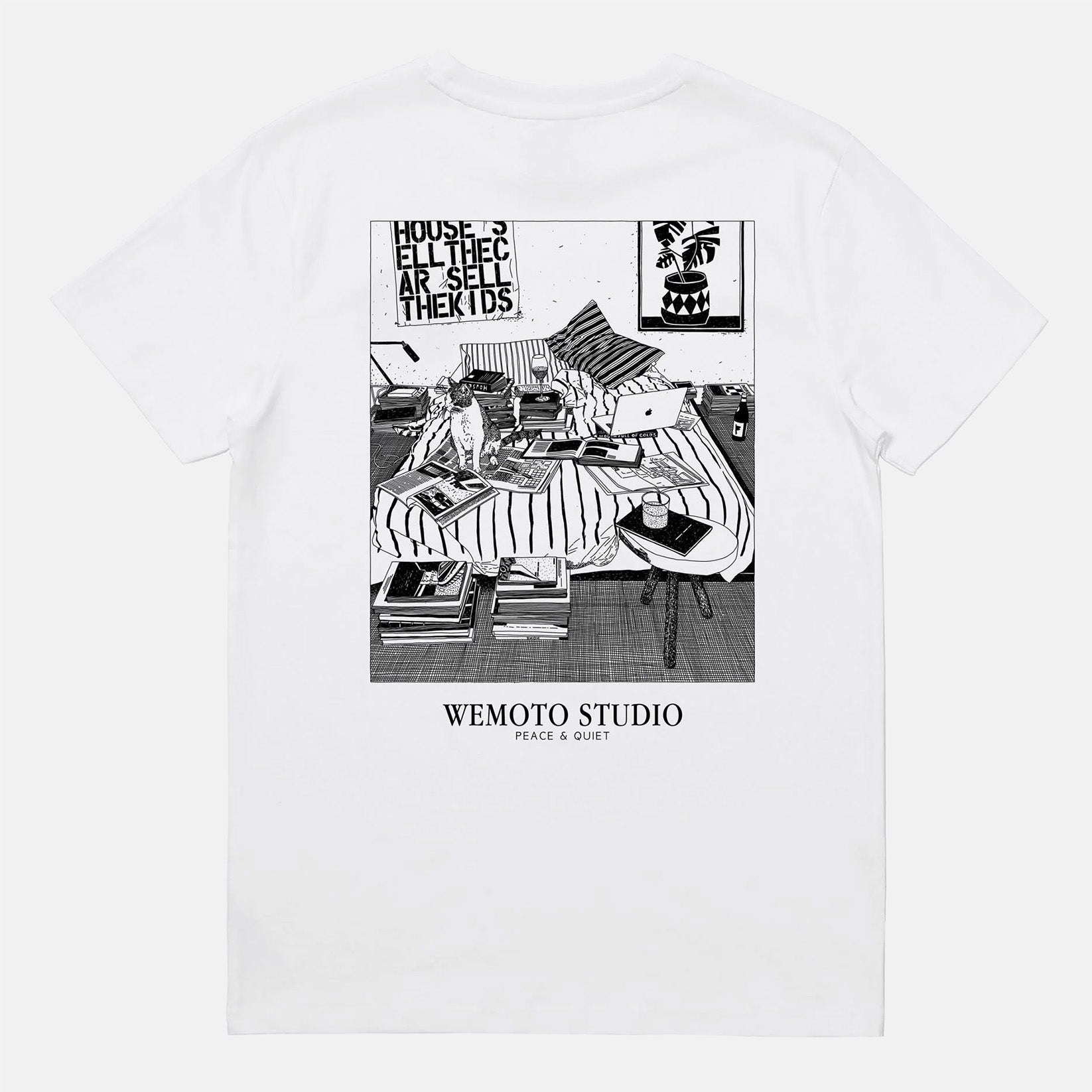 Wemoto Bed T-Shirt - White Weiß Bild 1