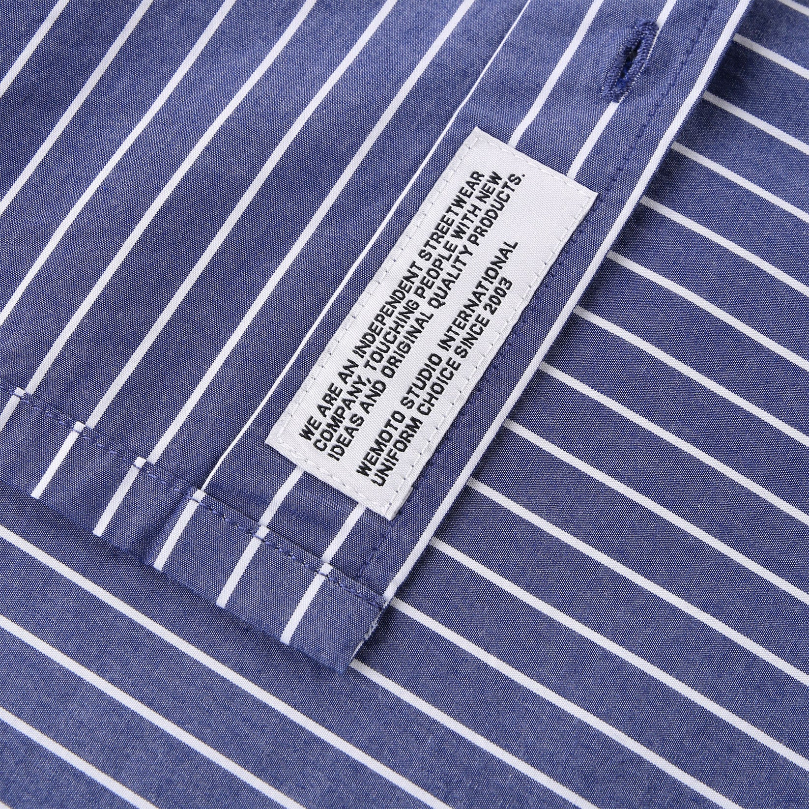 Wemoto Kyle S/S Hemd - Navy Blue Blau Bild 3