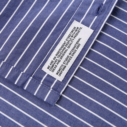 Wemoto Kyle S/S Hemd - Navy Blue Blau Bild 3