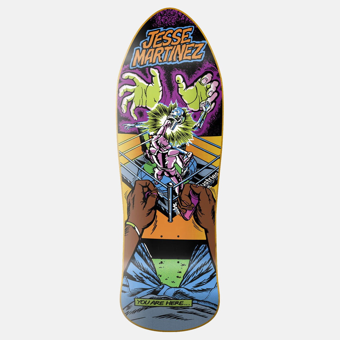 World Industries Jesse Matinez Rock EM Sock Em 10.13 &quot; Deck Mehrfarbig Bild 1