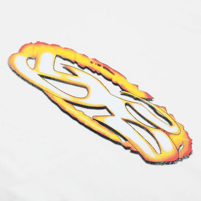 Yardsale YS Fire T-Shirt - White - Blowout Skateshop