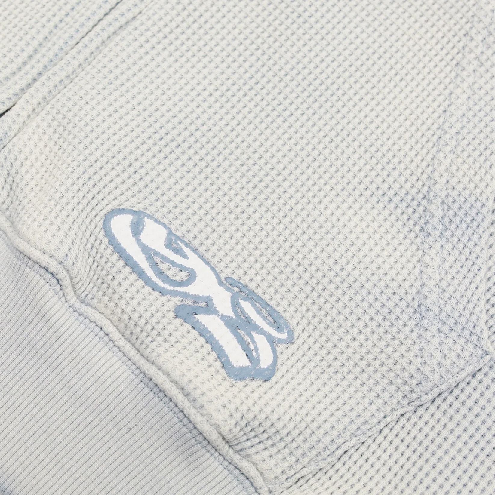 Yardsale Bleached Waffle Hoodie - Blue Bild 2