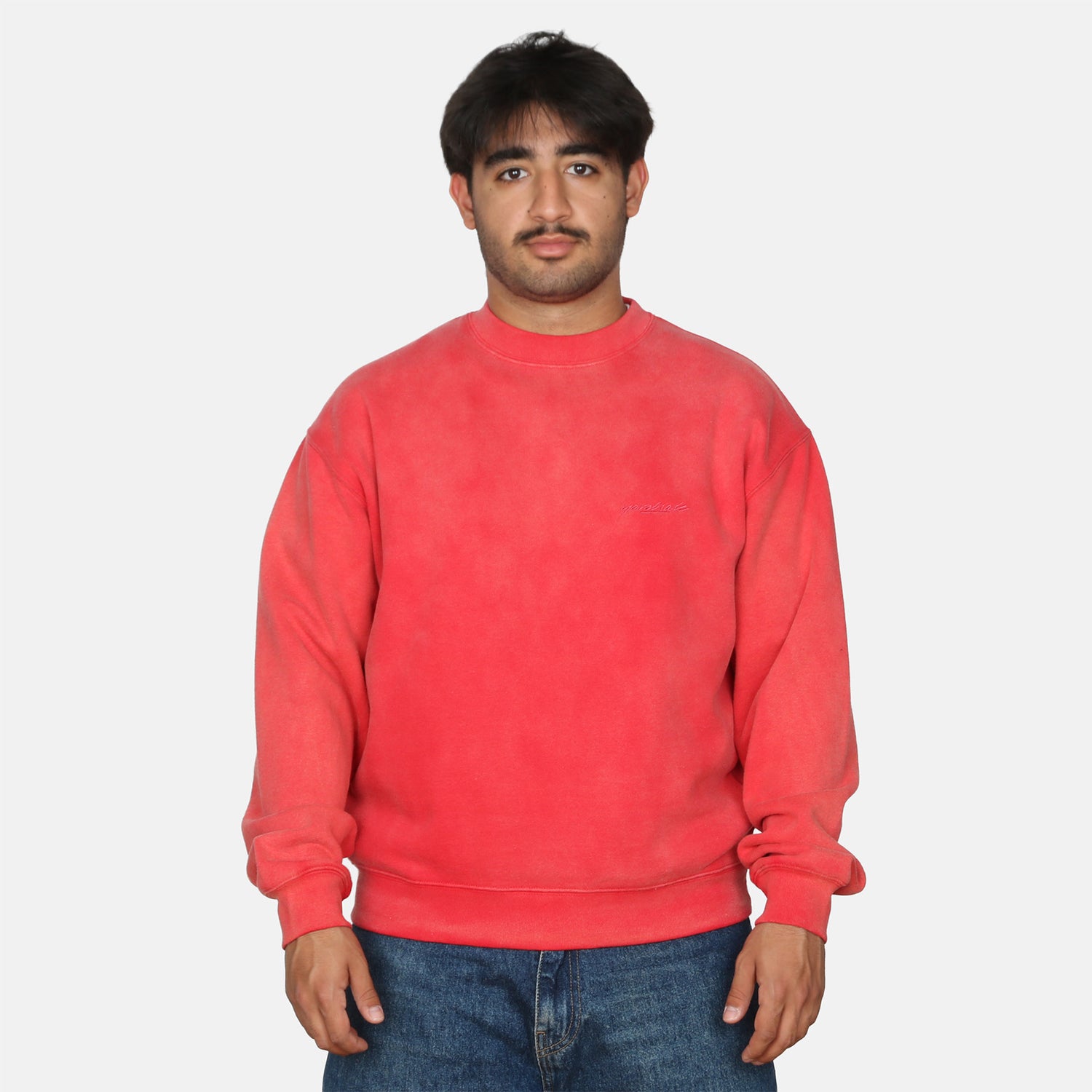 Yardsale Bleachwave Crewneck - Red Rot Bild 1