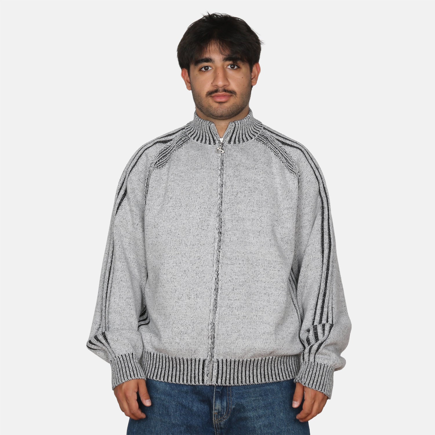 Yardsale Heathered Phantasy Full-Zip - Stone Weiß Bild 1